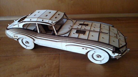 jaguar e type wooden model kit etsy