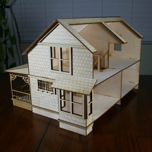 Crockett Victorian Dollhouse Kit 1/4 Scale image 4