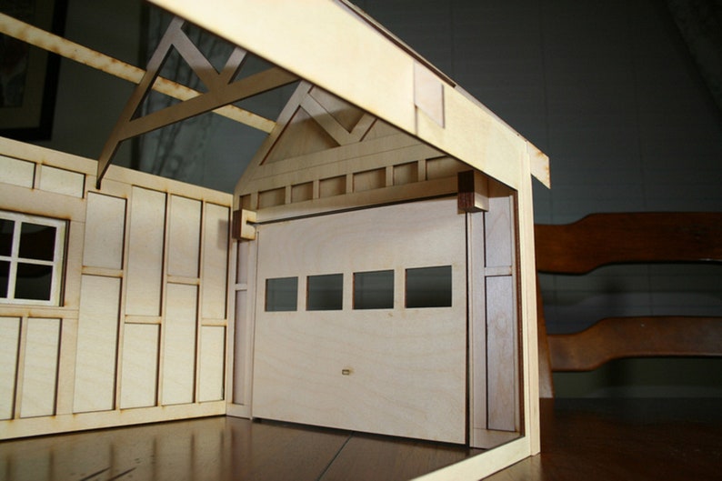 112 Scale Dollhouse Garage Kit Etsy