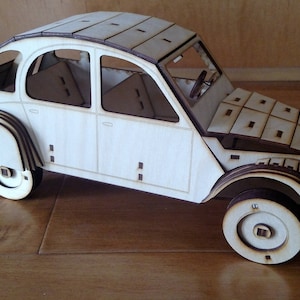 Citreon 2CV Wooden Model Kit