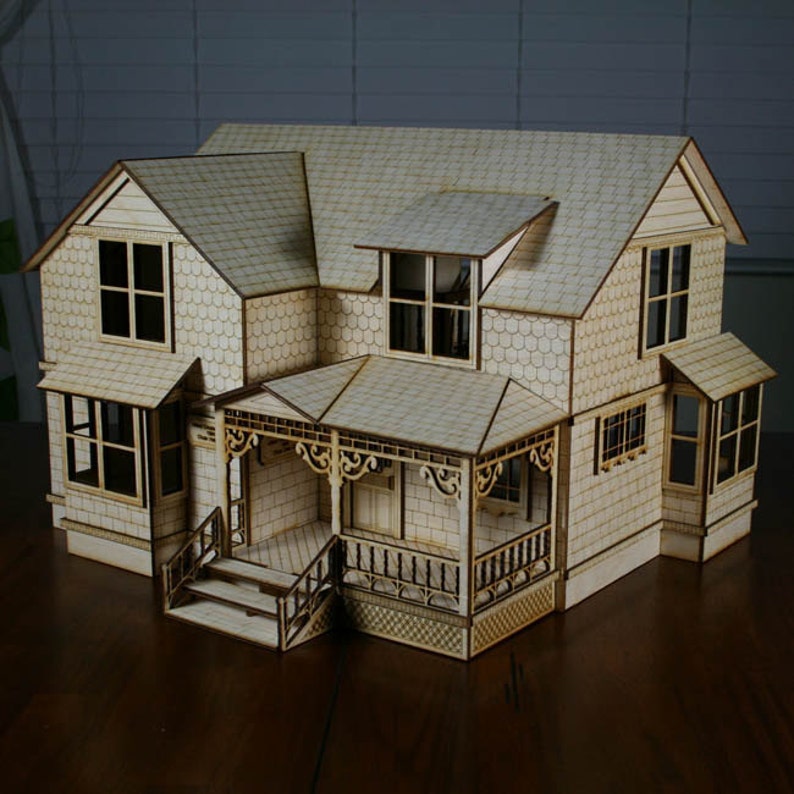 Crockett Victorian Dollhouse Kit 1/2 Scale Etsy Canada