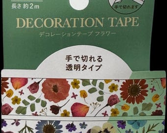 Ruban de masquage floral en Washi Amifa
