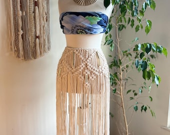 Macrame skirt , Festival outfit , Beach outfit , Bohemian skirt, Festival clothing ,Beach dress , Macrame dress , Gift for her ,Rave beach,