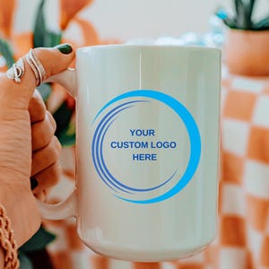 Custom Coffee Mug, Bulk Custom Logo Mugs, Custom Logo Mug, Personalized Mug, Gift For Coworker,Corporate Gifts, Company Logo Gifts
