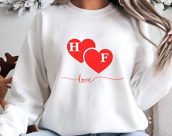 Valentine's Sweatshirt, Love Heart Sweatshirt, Cute Valentine's Sweater, Teacher Valentine's Shirt, Gift For Her, Cute Love Sweatshirt