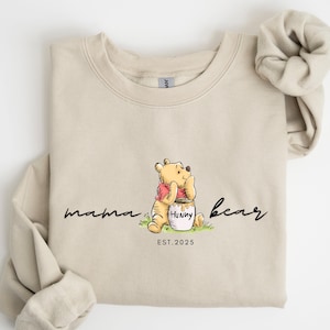 Custom Est Mama-Papa Bear and Baby Bear Shirt,Family Bear Matching Shirt,Cute Baby Bear Shirt,Custom Mama Bear Shirt,Personalized MamaShirt,