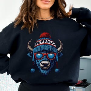 Vintage Buffalo Football Shirt,Buffalo Mascot Crewneck,Buffalo Football Fan Shirt,Unisex Football Shirt,Football Fan Gift,Team Spirit Jumper