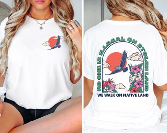 Native Land T-shirt: Human Rights Activism Tee