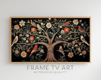 Arte para TV con marco del Árbol de la Vida de William Morris / Descarga digital