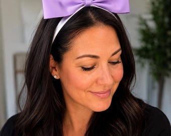 Volwassen, bijpassende roze strik hoofdband voor dames, stretch, Halloweenkostuumaccessoire