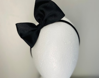 Petite m2m Alice in Wonderland Adorable Black Baby - Girl Bow Stretch Headband