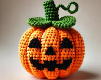 Patrón de calabaza de ganchillo (PDF descargable al instante) Halloween