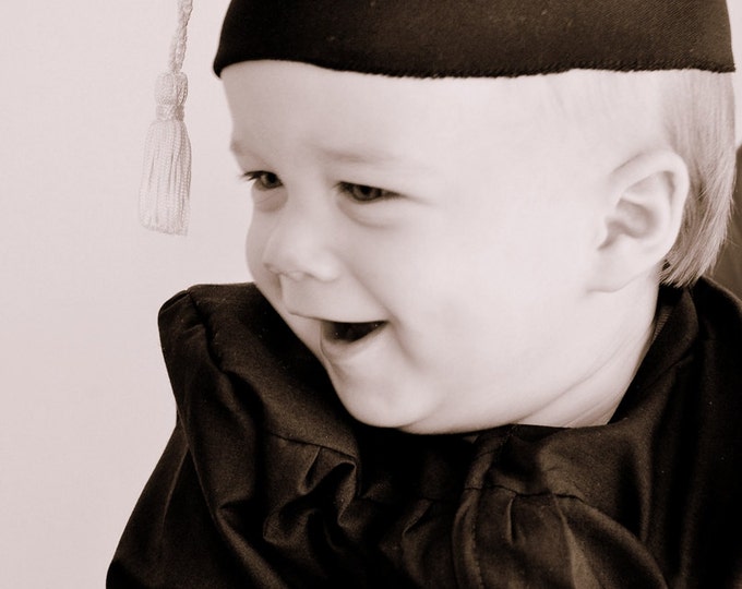 BLACK Baby infant Graduation Cap and Gown 0-3m up to 4T - Etsy