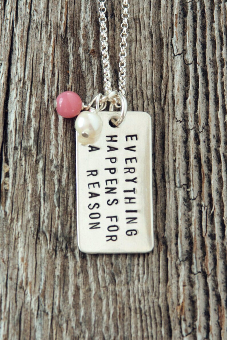 Everything Happens for a Reason Necklace Fate Necklace | Etsy