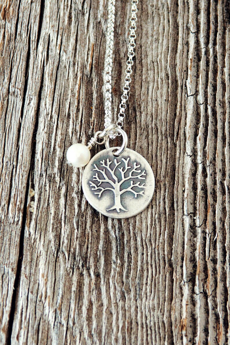 Tree Charm Necklace Family Tree Necklaces Charm Necklace Etsy