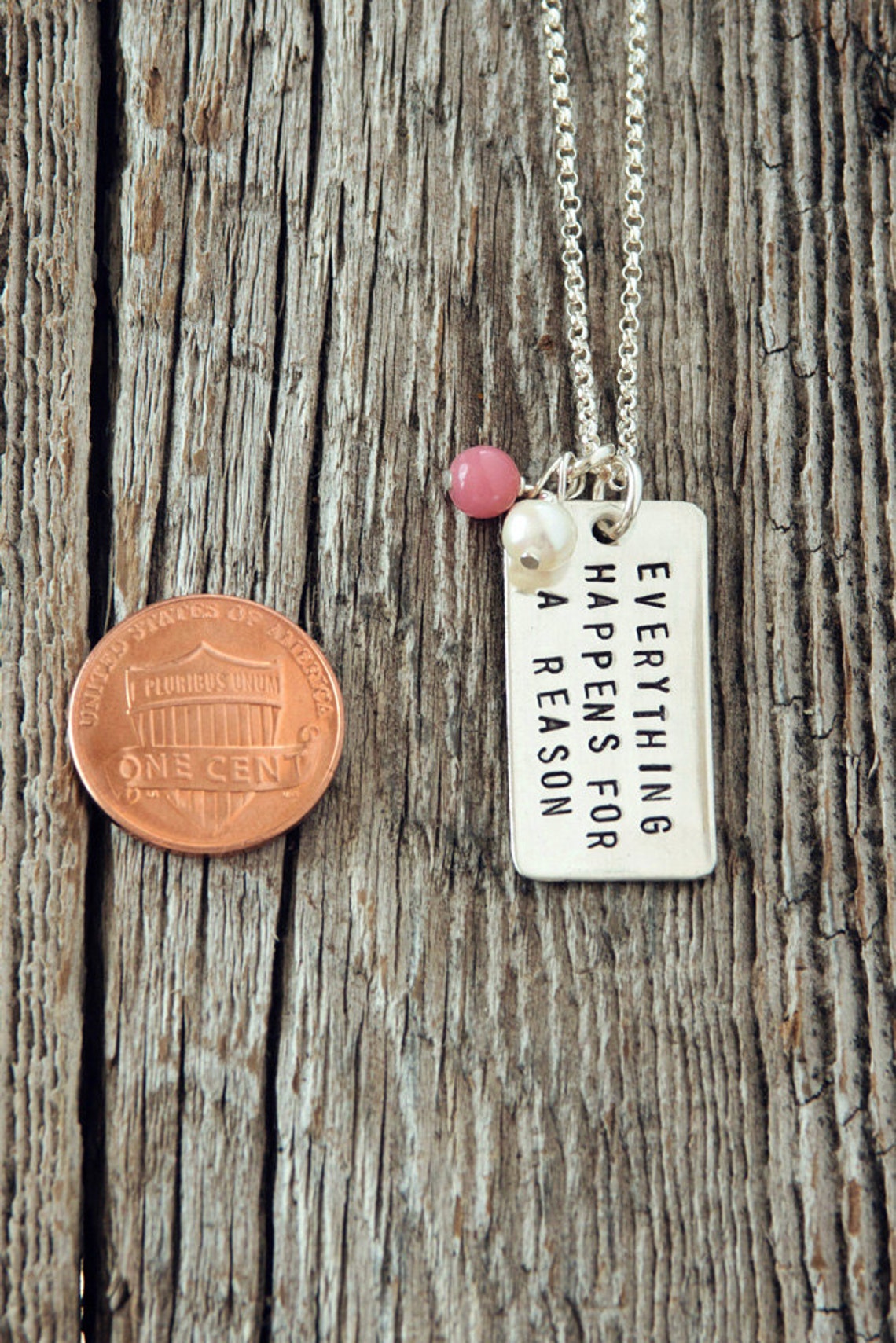 Everything Happens for a Reason Necklace Fate Necklace Etsy