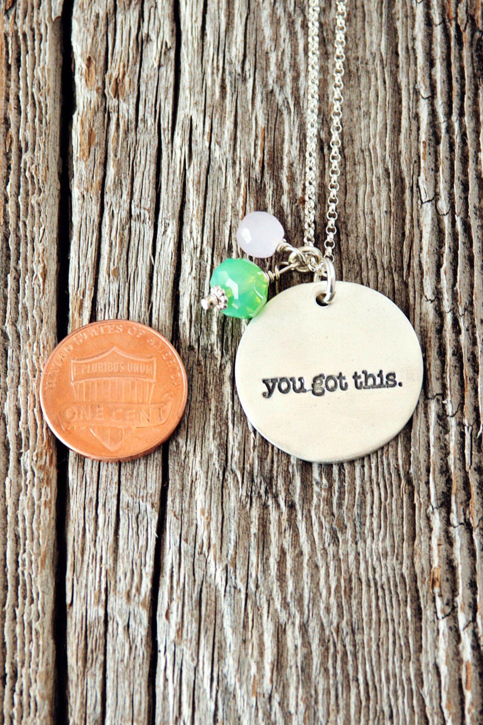You Got This Necklace Handstamped Sterling Silver Jewelry Etsy