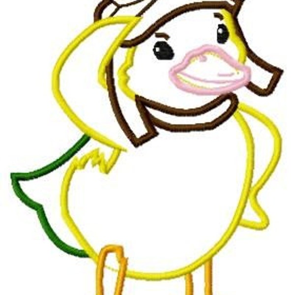 Ming Ming Duck Embroidery Design