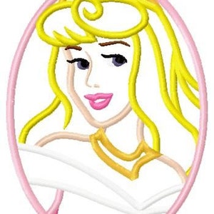 Aurora Sleeping Beauty Princess Applique Embroidery Design image 2