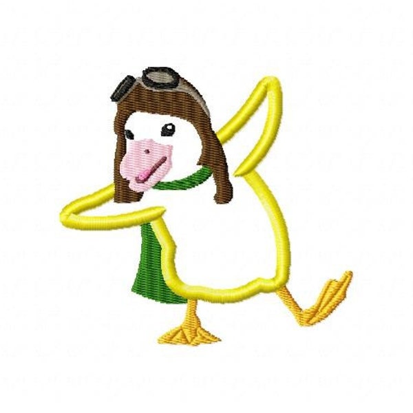 Ming Ming Duck 4 by 4 Embroidery Design
