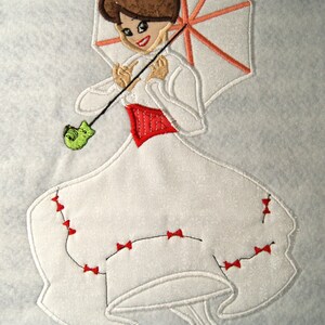 Nanny Mary Applique Embroidery Design