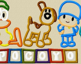 Pocoyo Mega Pack  Applique Embroidery Design