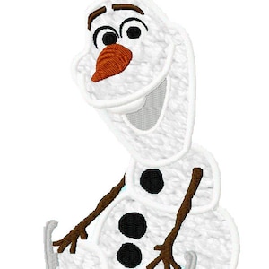 Frozen Olaf Cold Snowman Skating Applique Embroidery Design - Etsy