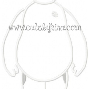 Baymax Six Hero Man  Applique Machine Embroidery Design (DIGITAL ITEM)