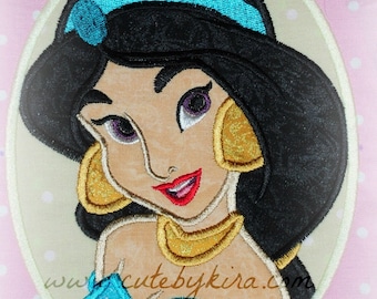 Jasmine Arabian Princess Applique Embroidery Design