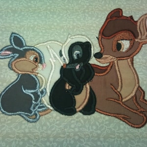 Bambi Forrest Friends Applique Embroidery Design