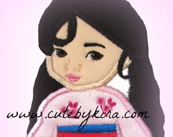 Chinagirl Animators Doll stoffen borduurwerk ontwerpen