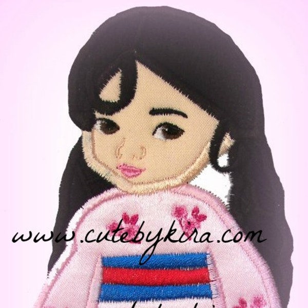 Chinagirl Animators Doll Applique Embroidery Design