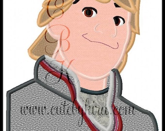 Frozen Kristoff Cold Guy Applique Machine Embroidery Design (DIGITAL ITEM)