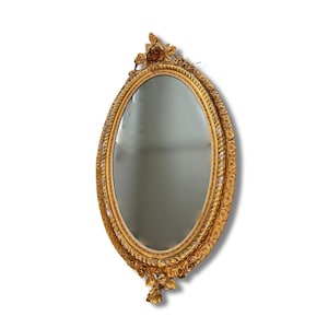 Vintage Solid Wood Gold Framed Mirror