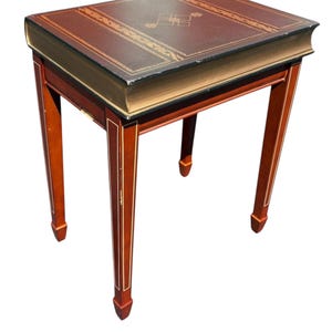 Vintage Faux Book Side Table