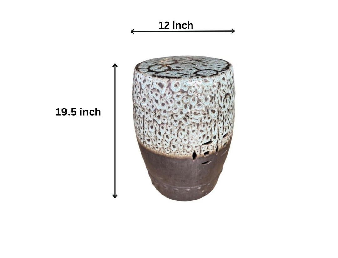 Ceramic Garden Stool/side Table - Etsy