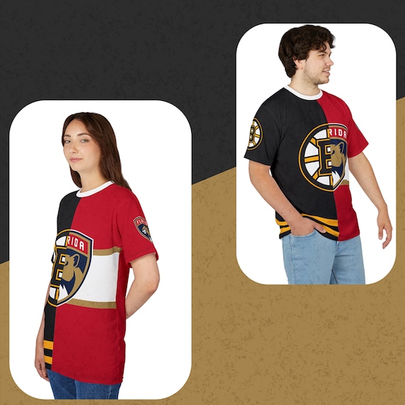 Conflicted Marchand Fan T-shirt - Unique Bruins Split Design