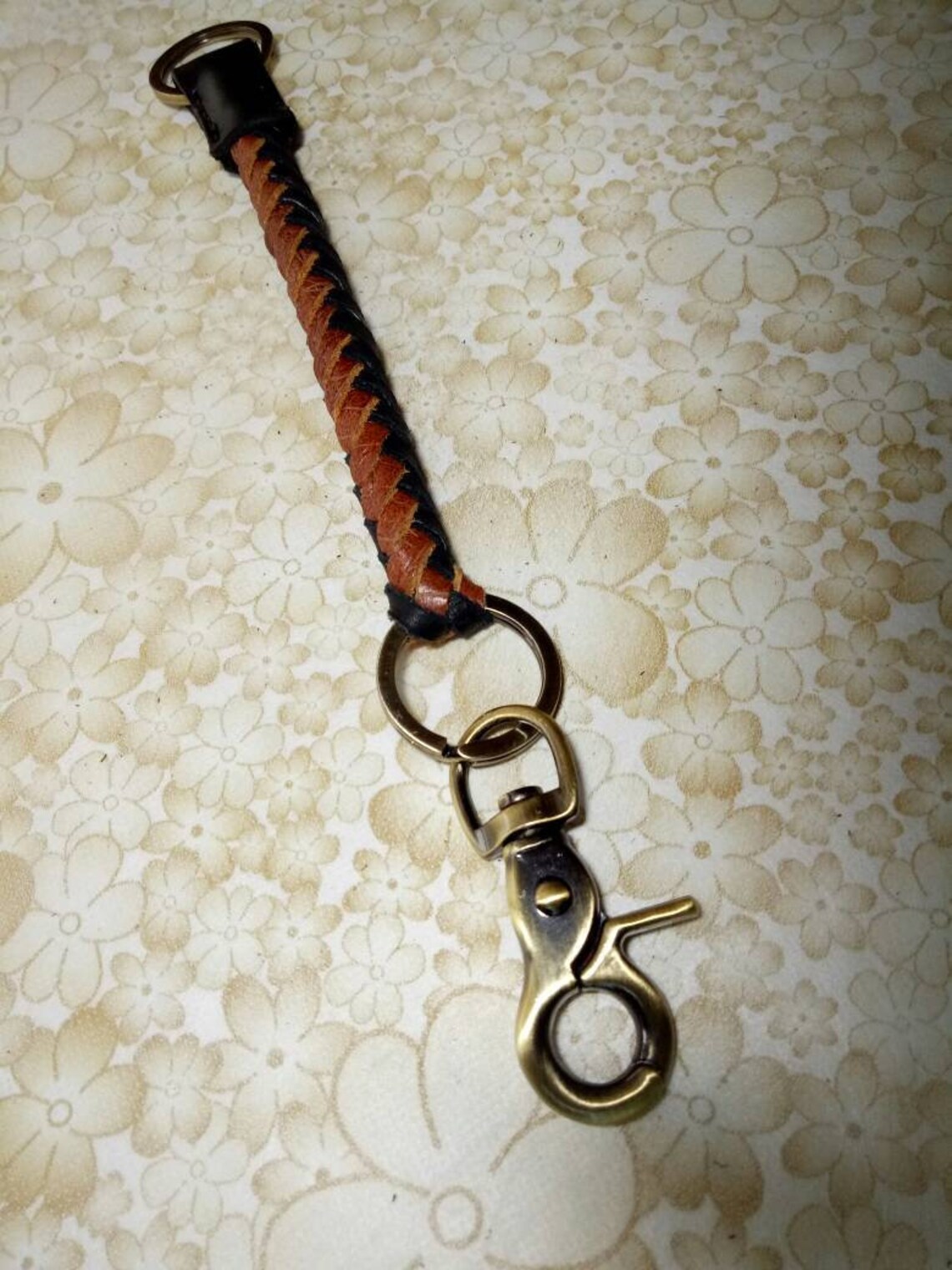 Cordón de cuero trenzado cordón de cuero marrón y negro Etsy
