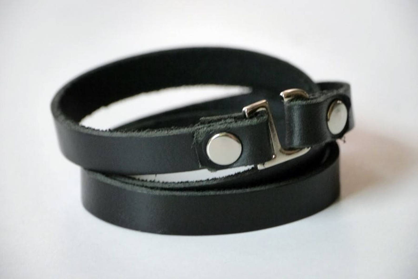 Leather Wrap Bracelet/ Wrap Bracelet/ Leather Cuff Bracelet/ Etsy