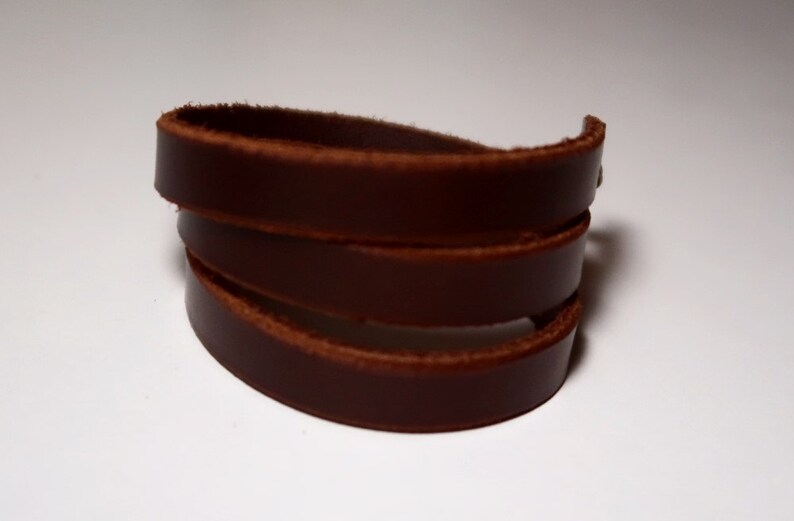 Brown Leather Bracelet Wrap Leather Bracelet Leather Cuff Wrap Leather Bracelet with Bronze Alloy Toggle Clasp