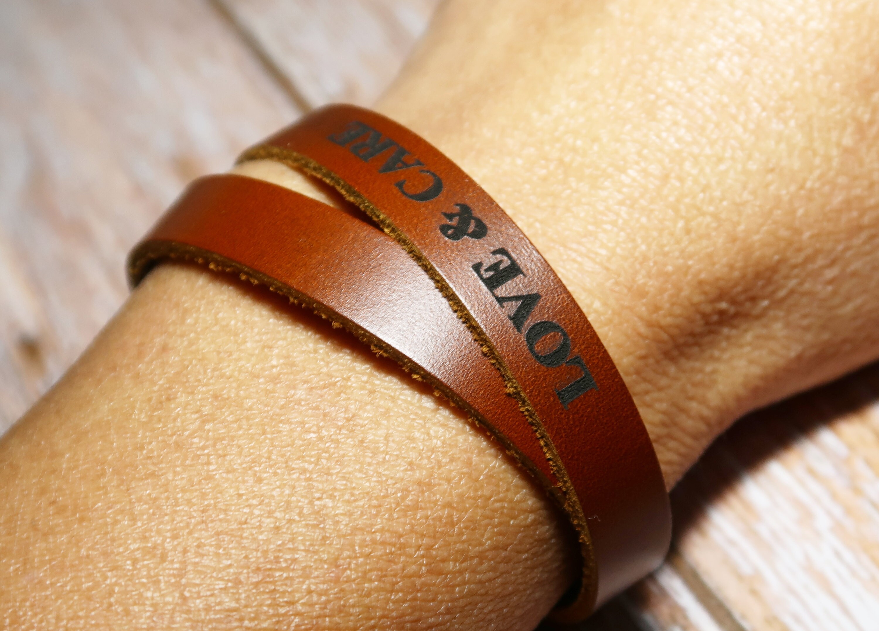 Personalized Leather Bracelet Leather Charm Bracelet Etsy