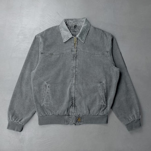 Carhartt サンタフェジャケット j13 Carhartt J13BLK Duck Santa Fe Quilt Flannel Lined Black Jacket