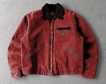 Carhartt J97 PTL Petrol Detroit Work Jacket - Etsy Carhartt J97 PTL Petrol Detroit Work Jacket - Etsy