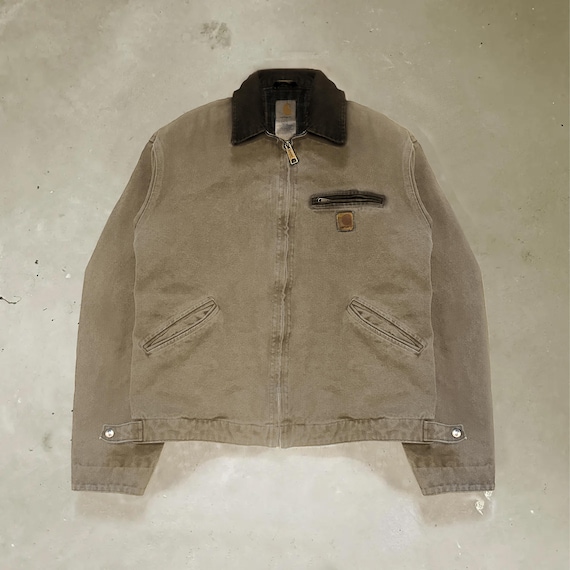 Carhartt デトロイトジャケット detroit jacket j97 Vintage 00s Sunfaded Carhartt Detroit Jacket J97 BLK Size