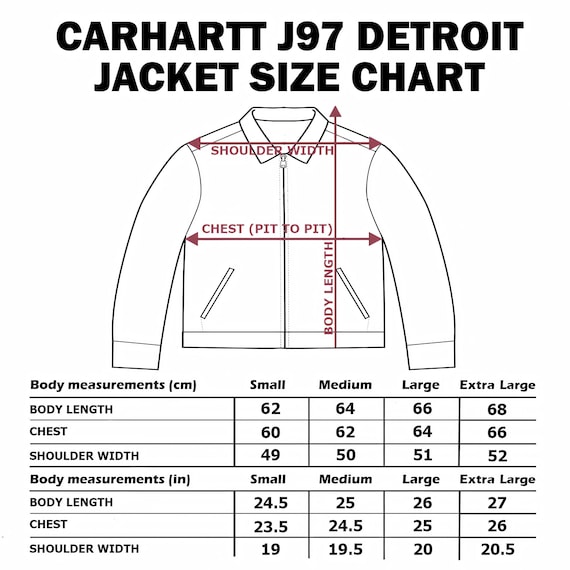 Carhartt J97 Detroit Jacket PTL - Etsy Carhartt J97 Detroit Jacket PTL - Etsy
