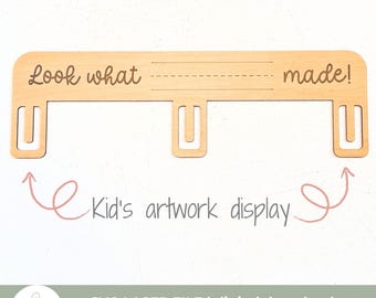 Children's Artwork Display Laser File SVG: Personalized Sign (Digital Download)