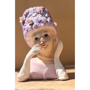 Relpo Lady Head Vase - Etsy