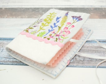 Wildflower Needle Book Hand Embroidery Pattern (PDF Download)