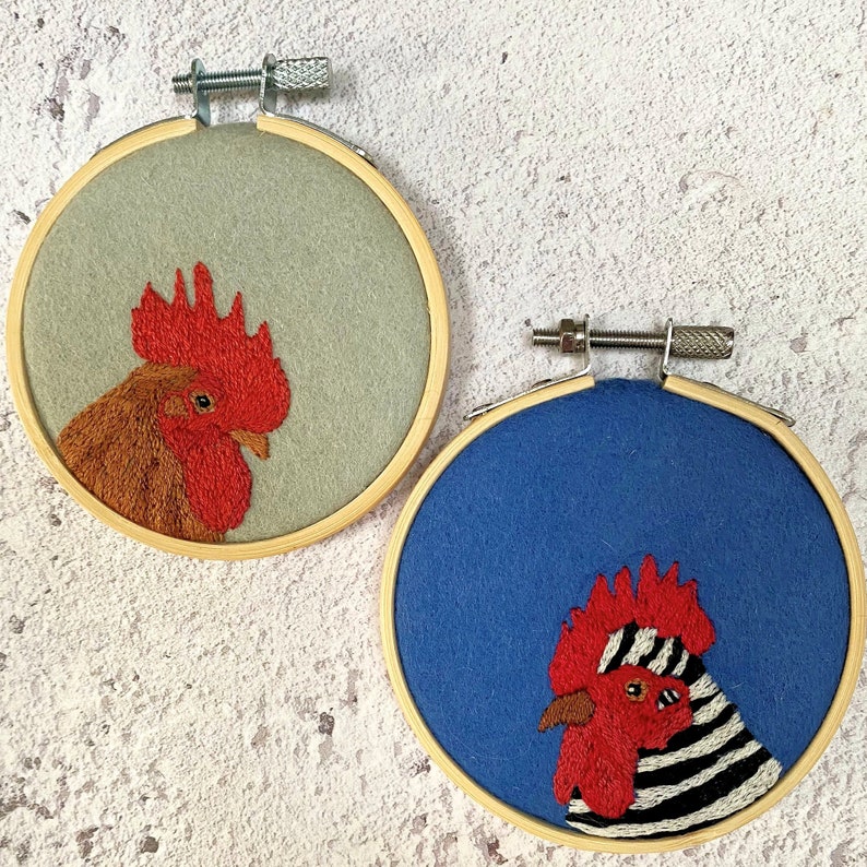 In Fine Feather Hand Embroidery Pattern Pdf Instant Download Etsy