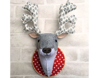 Fabric Deer Head pdf Sewing pattern instant download